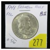 1948 Franklin half dollar