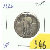 1926 Standing Liberty quarter