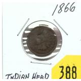 1866 Indian Head cent