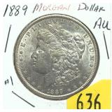 1889 Morgan dollar