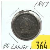 1847 U.S. Large cent