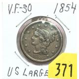 1854 U.S. Large cent