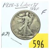 1928-S Walking Liberty half dollar