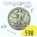 1929-S Walking Liberty half dollar