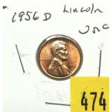 1956-D Lincoln cent