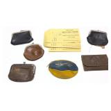 Lot; Vintage coin purses and more, 7 pieces