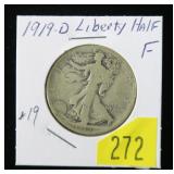 1919-D Walking Liberty half dollar
