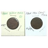 x2- 2-cent pieces, -x2 coins, Sold by the piece,
