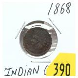 1868 Indian Head cent