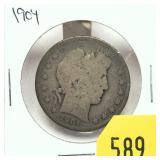1904 Barber half dollar