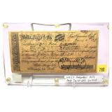 Reproduction Wells Fargo note