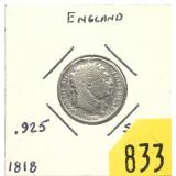 1818 English 6 Pence