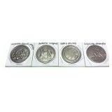 Lot: Pewter Medals, 4 pieces