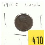 1911-S Lincoln cent