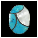 Sterling silver Native American inlaid turquoise
