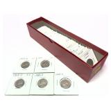 Lot; Jefferson Nickels, 1948-1953, 48 coins