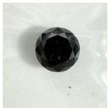 4.5mm round cut black diamond, 0.48 ct.