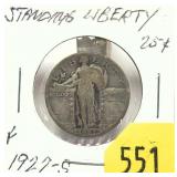 1927-S Standing Liberty quarter
