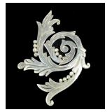 Maricela Taxco vintage 950 silver brooch,