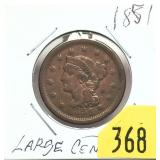 1851 U.S. Large cent
