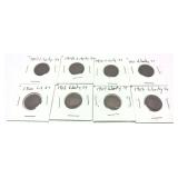 x8- Liberty nickels, mixed dates -x8 nickels, Sold