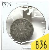 1875 German 1 Mark