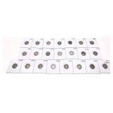 x22- Barber dimes, 90% silver, -x22 dimes, Sold by