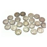 x22- Dimes, 90% silver, -x22 dimes, Sold by the