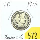 1916 Barber quarter