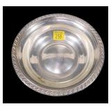 6' Sterling silver bowl, 2.490 T. oz.