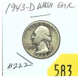 1943-D Washington quarter