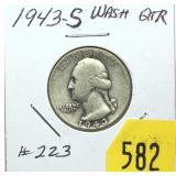 1943-S Washington quarter