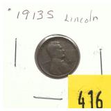 1913-S Lincoln cent