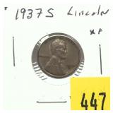 1937-S Lincoln cent