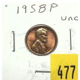 1958-D Lincoln cent