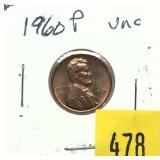 1960 Lincoln cent, Large Date