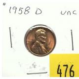 1958-D Lincoln cent