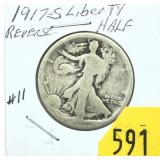 1917-S Walking Liberty half dollar