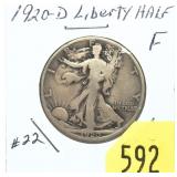 1920-D Walking Liberty half dollar