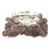 Lot: Wheat cents, 165 pieces