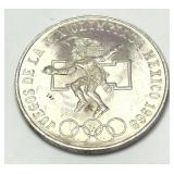 1968 Mexican Silver 25 pesos