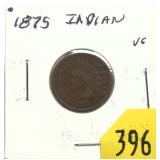1875 Indian Head cent