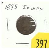 1875 Indian Head cent
