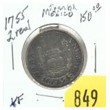1755 Mexican 2 Reales