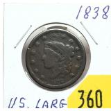 1838 U.S. Large cent