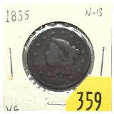 1835 U.S. Large cent