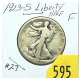 1923-S Walking Liberty half dollar