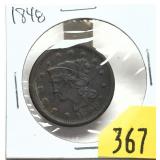 1848 U.S. Large cent