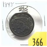 1848 U.S. Large cent