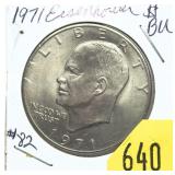 1971 Eisenhower dollar